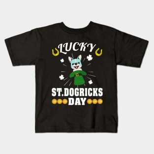 Lucky St.Dogricks Day T-Shirt Kids T-Shirt